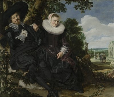 Portrait of a Couple in a Landscape by Frans Hals